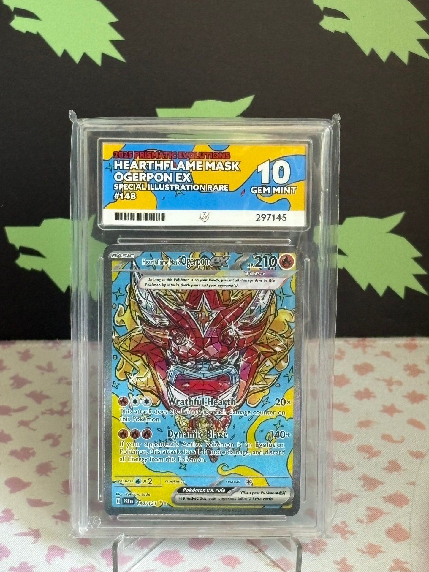 ACE 10 Hearthflame Mask Ogerpon ex- Prismatic Evolutions